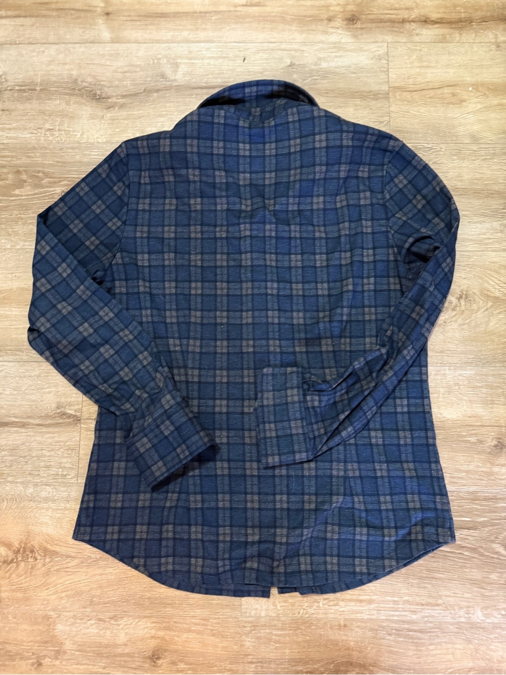 Men's Plaid Long-Sleeve Button-Down Shirt By State & Liberty - Blue - Picture 2 of 4